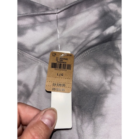 Victorias Secret PINK Tie Dye Grey White Skort Womens XL High Waist V Crossover - Picture 3 of 5